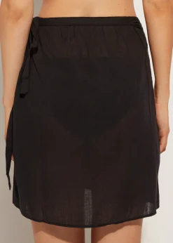 Beachwear^Calzedonia Short Wraparound Sarong 06 - Black