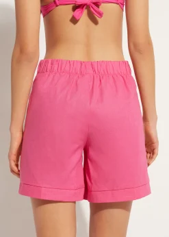 Beachwear^Calzedonia Shorts With Linen 614C - Bright Pink