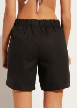 Beachwear^Calzedonia Shorts With Linen 06 - Black