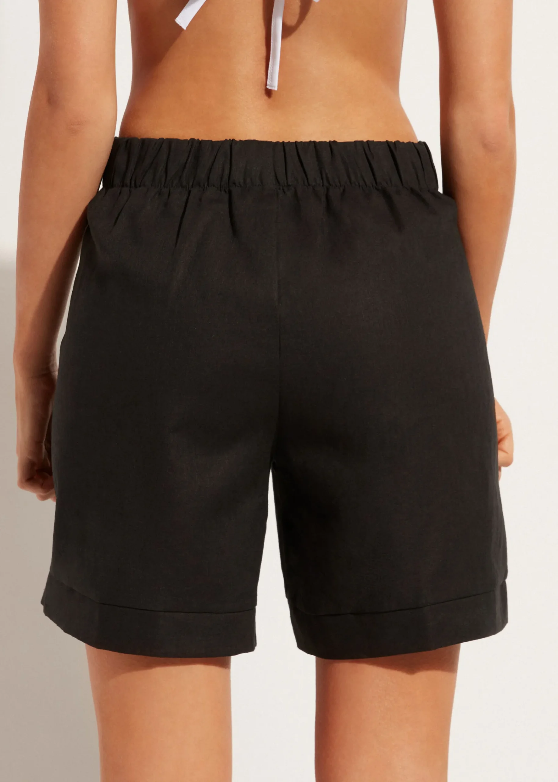 Beachwear^Calzedonia Shorts With Linen 06 - Black