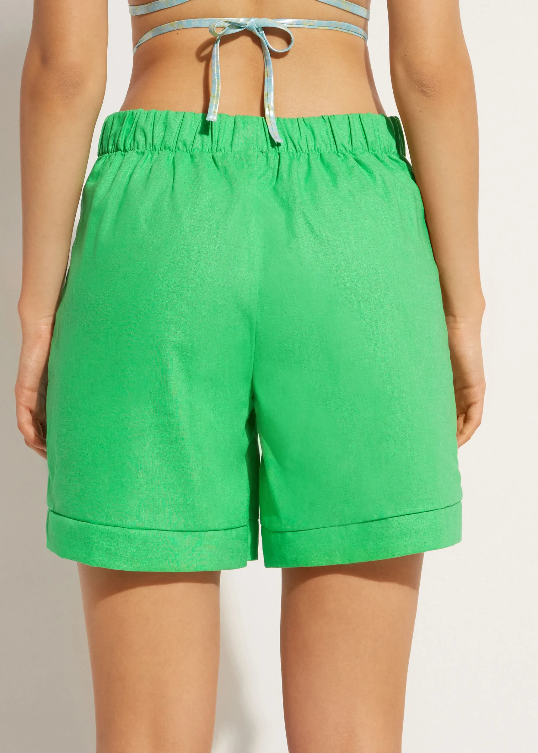 Beachwear^Calzedonia Shorts With Linen 615C - Shiny Green
