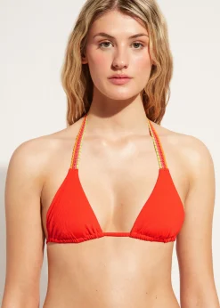 Bikini^Calzedonia Slide Triangle Bikini Top Berlino 529C - Luxury Red