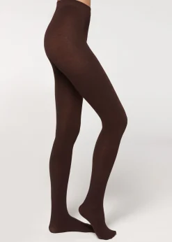 Opaque Tights^Calzedonia Soft Modal And Cashmere Blend Tights 848 - Dark Brown