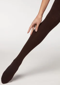 Opaque Tights^Calzedonia Soft Modal And Cashmere Blend Tights 848 - Dark Brown