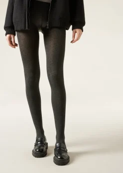 Opaque Tights^Calzedonia Soft Modal And Cashmere Blend Tights 4479 - Dark Grey Blend