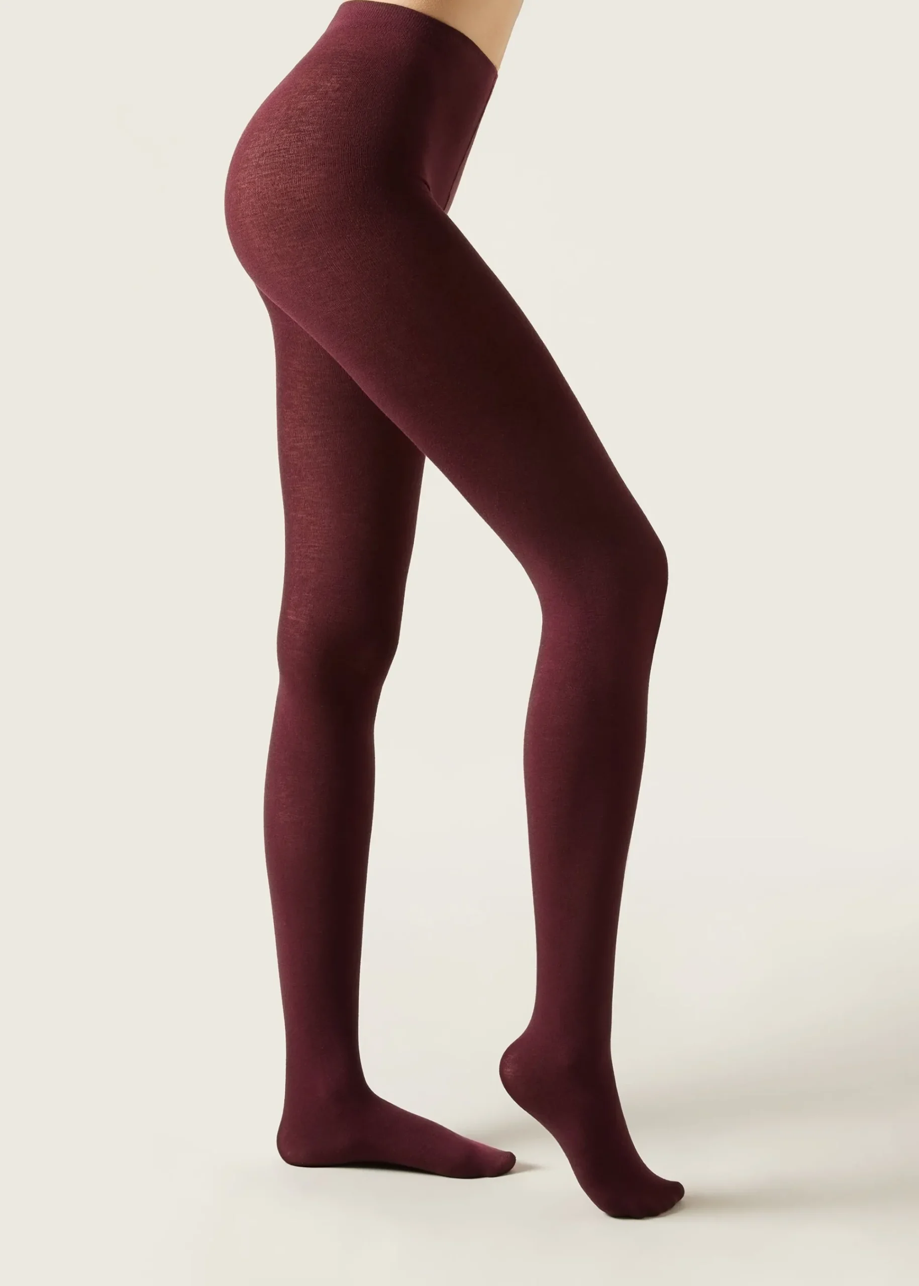 Opaque Tights^Calzedonia Soft Modal And Cashmere Blend Tights 2240 - Wine Red Purple