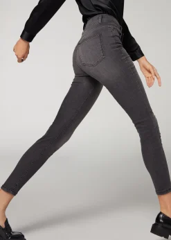 Jeans^Calzedonia Super Flex Denim High-Waisted Superskinny Jeans 5116 - Grey Denim