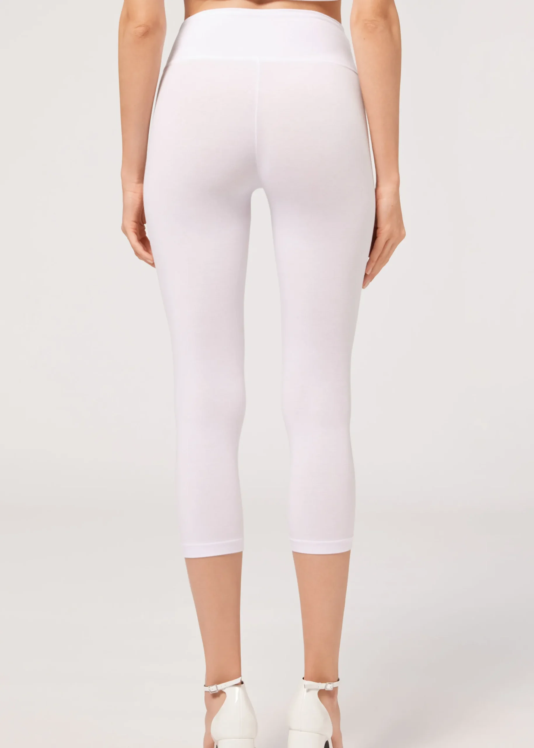 Leggings^Calzedonia Supima Cotton Capri Leggings 001 - White