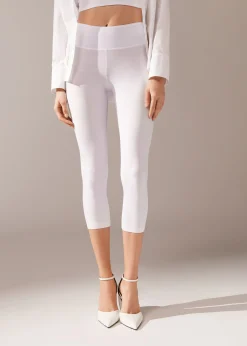 Leggings^Calzedonia Supima Cotton Capri Leggings 001 - White