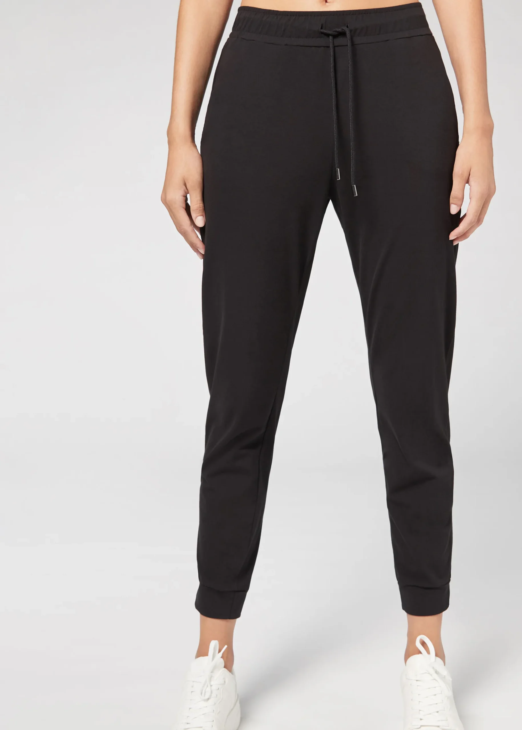 Trousers^Calzedonia Supima Ultra Light Cotton Joggers 019 - Black