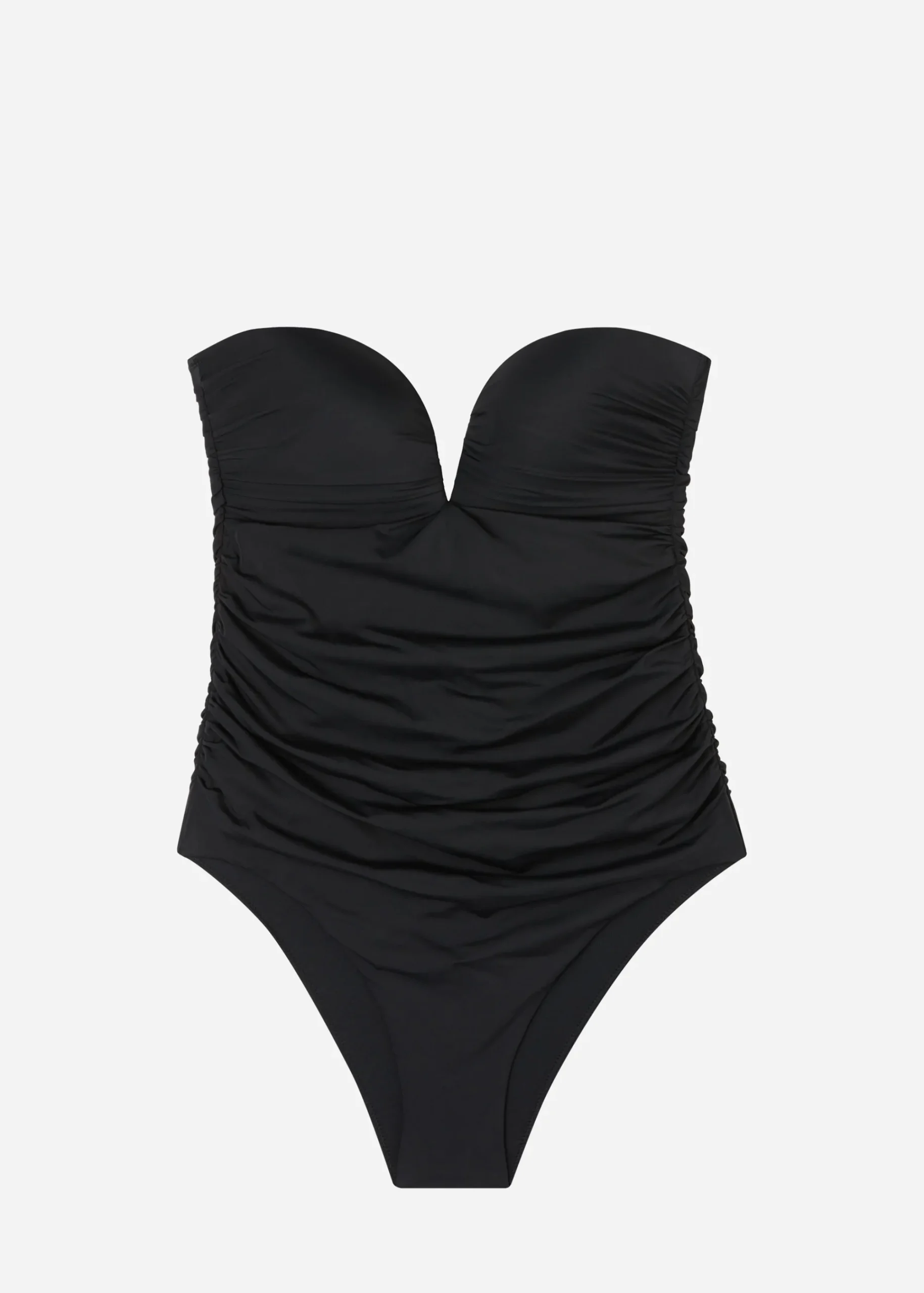One-Piece Swimswuits^Calzedonia Sweetheart Neckline Swimsuit Dallas 06 - Black