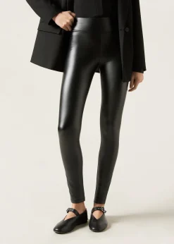 Leggings^Calzedonia Thermal Leather Effect Leggings 019 - Black