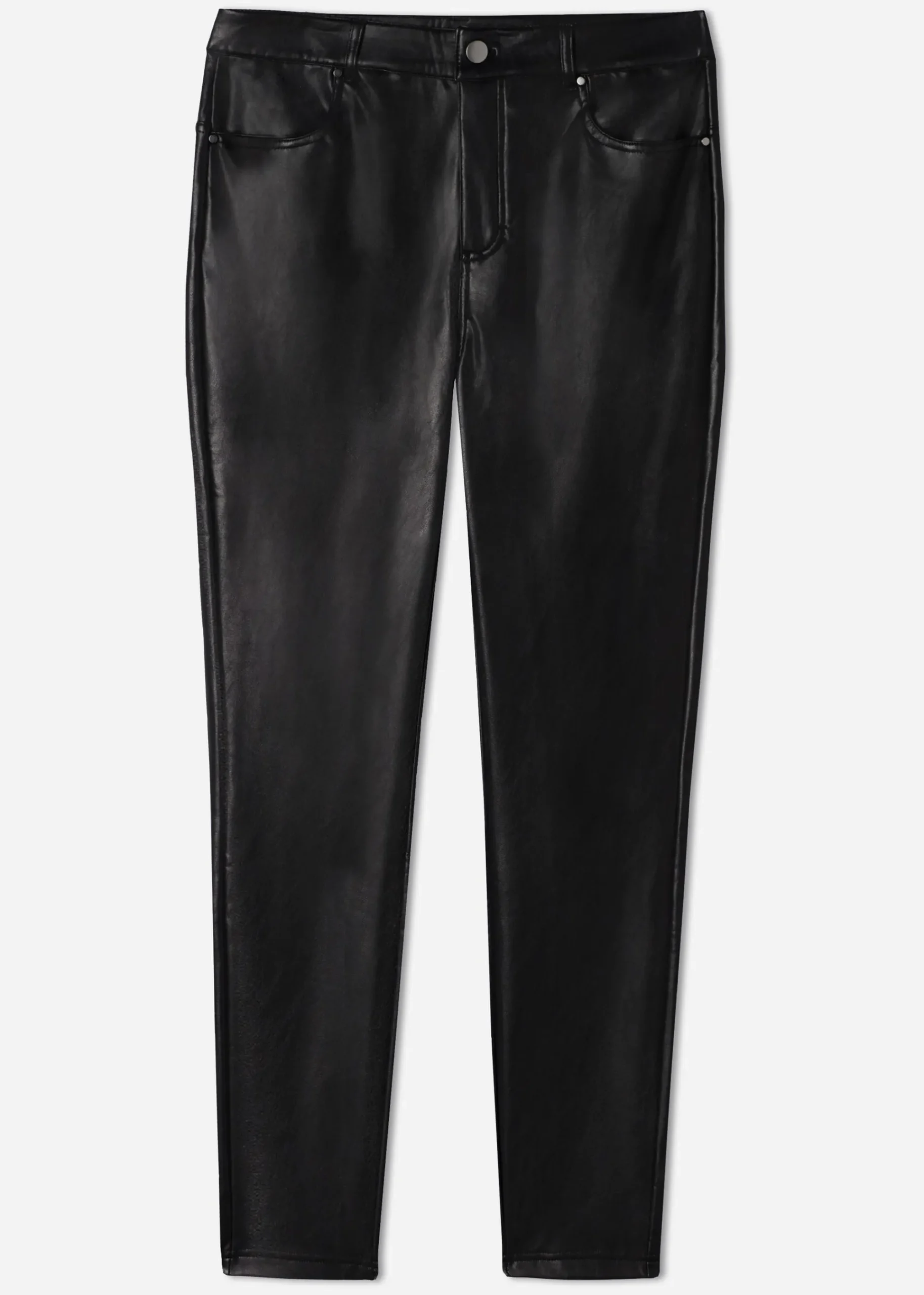 Trousers^Calzedonia Thermal Leather-Look Leggings 019 - Black