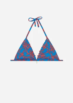 Bikini^Calzedonia Triangle Bikini Top Bali 653C - Orange Coral
