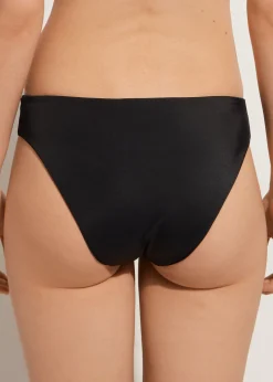 Bikini^Calzedonia Tulle Insert Bikini Bottoms Tokyo 716C - Pink Bee