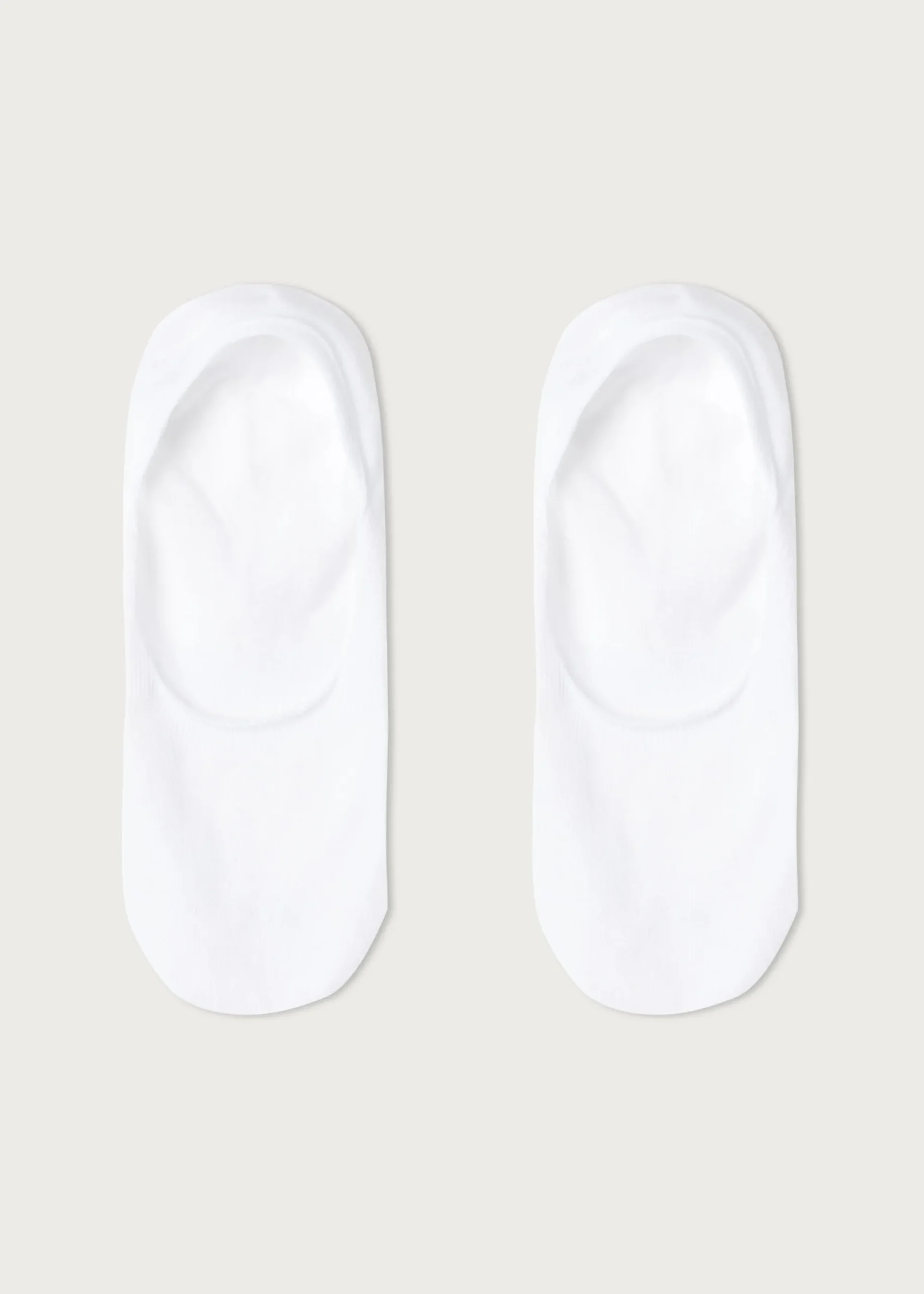 Invisible^Calzedonia Unisex Cotton Invisible Socks 001 - White