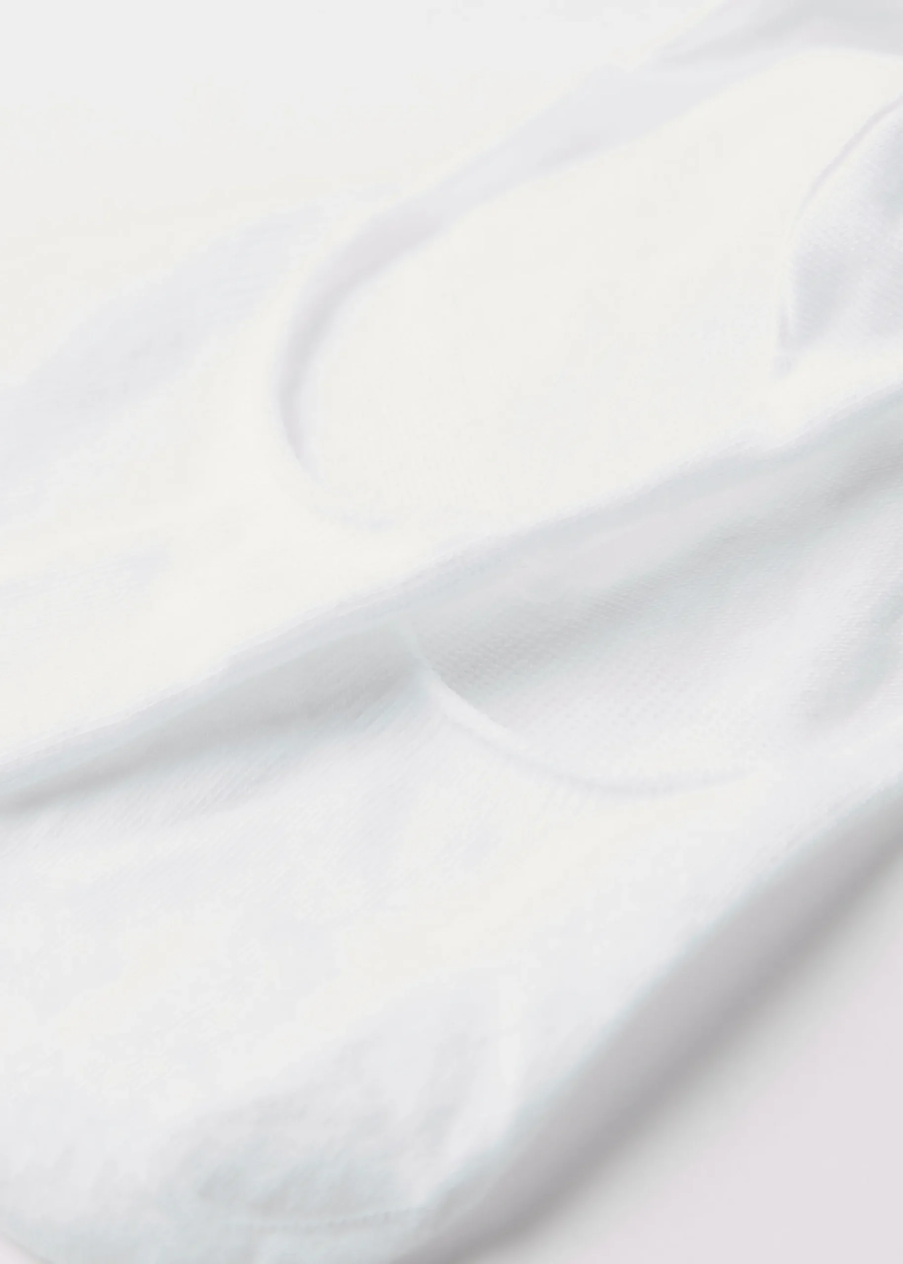 Invisible^Calzedonia Unisex Cotton Invisible Socks 001 - White