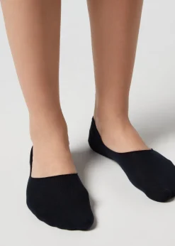 Invisible^Calzedonia Unisex Cotton Invisible Socks 016 - Blue