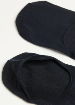 Invisible^Calzedonia Unisex Cotton Invisible Socks 016 - Blue