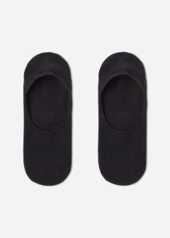 Invisible^Calzedonia Unisex Cotton Invisible Socks 019 - Black