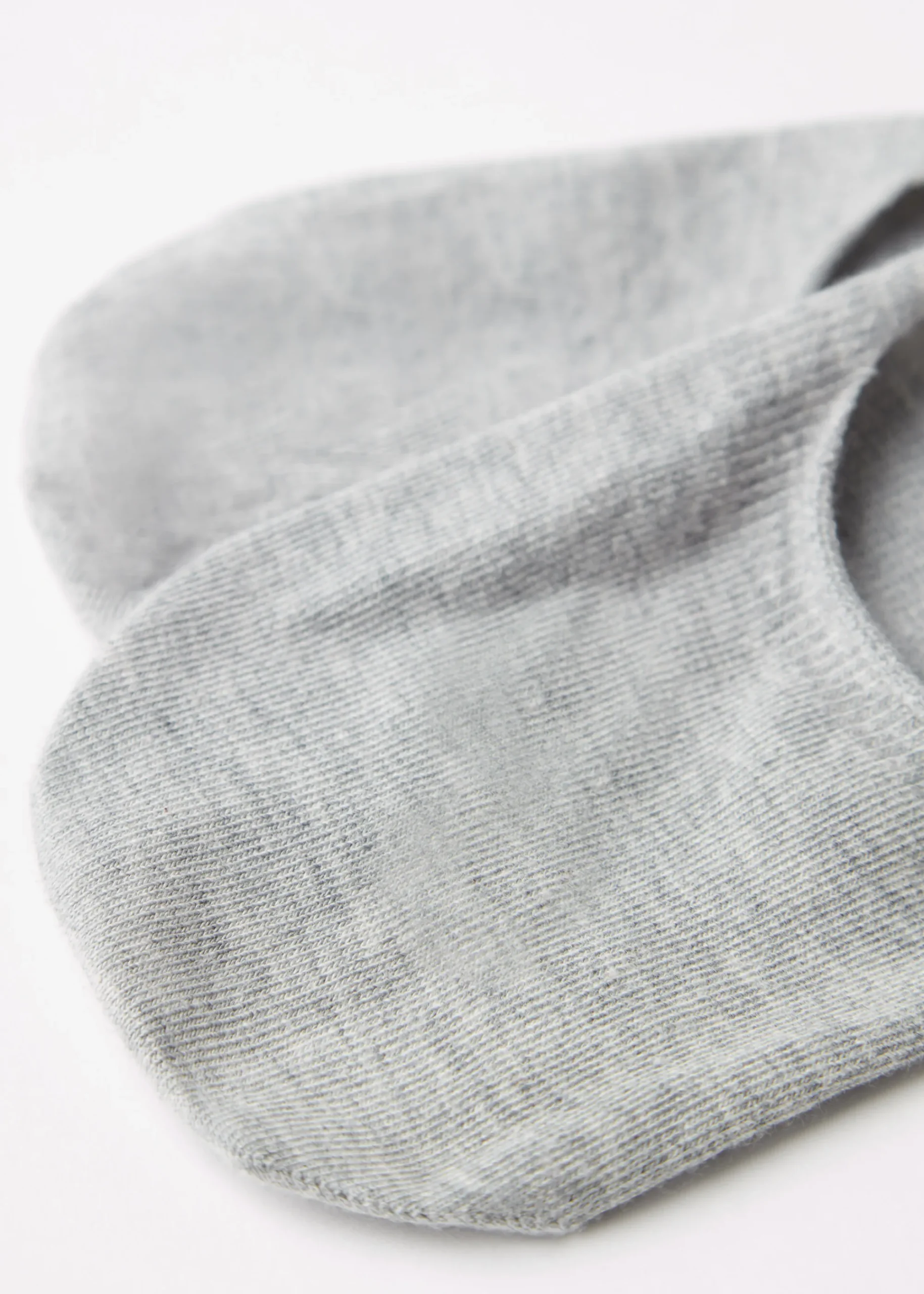 Invisible^Calzedonia Unisex Cotton Invisible Socks 031 - Grey Blend
