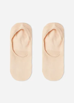 Invisible^Calzedonia Unisex Cotton Invisible Socks 600 - Caramel