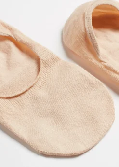 Invisible^Calzedonia Unisex Cotton Invisible Socks 600 - Caramel