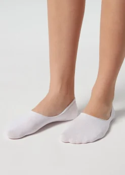Invisible^Calzedonia Unisex Cotton Invisible Socks 001 - White