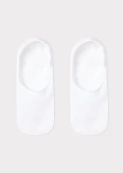 Invisible^Calzedonia Unisex Cotton Invisible Socks 001 - White