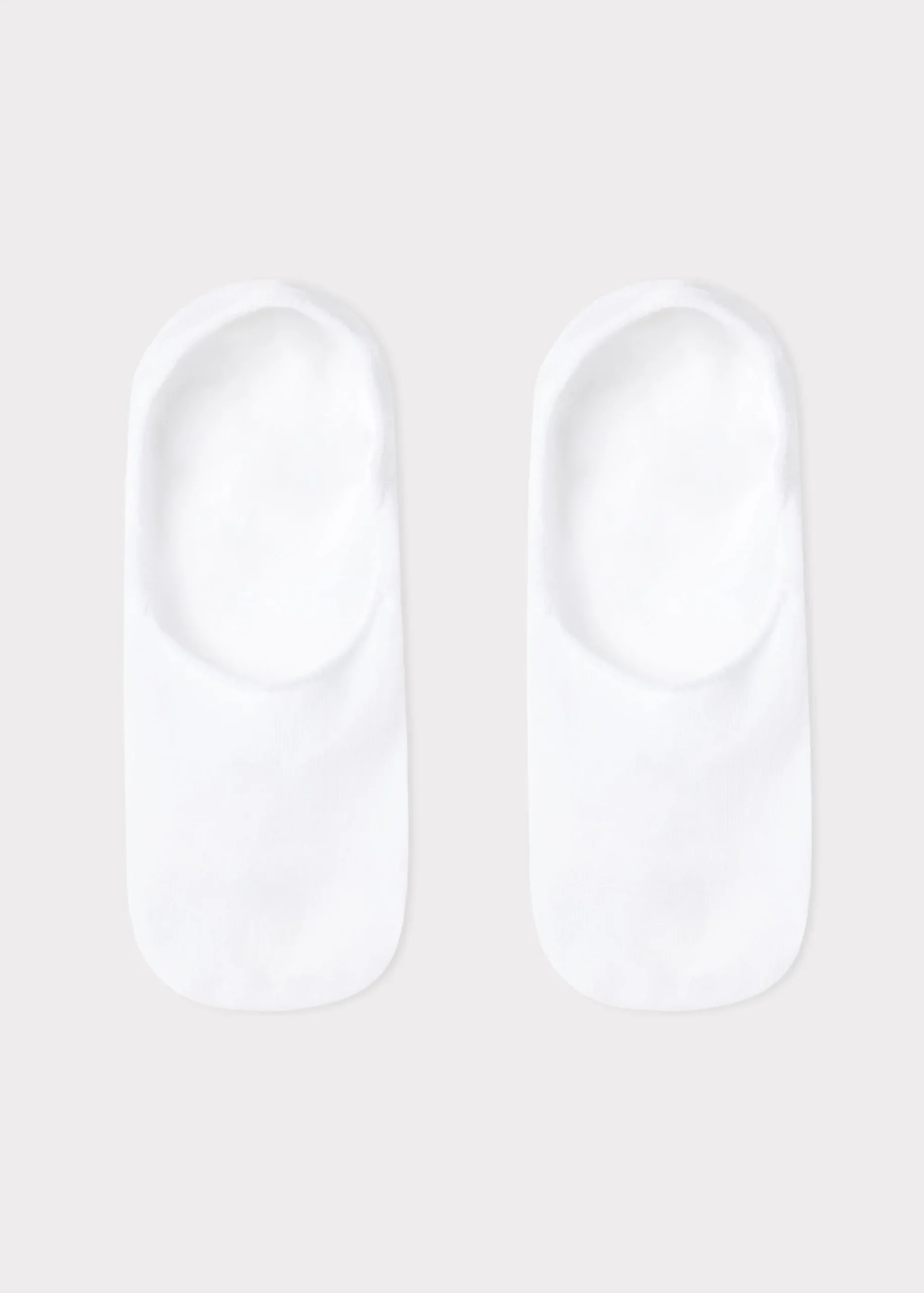 Invisible^Calzedonia Unisex Cotton Invisible Socks 001 - White