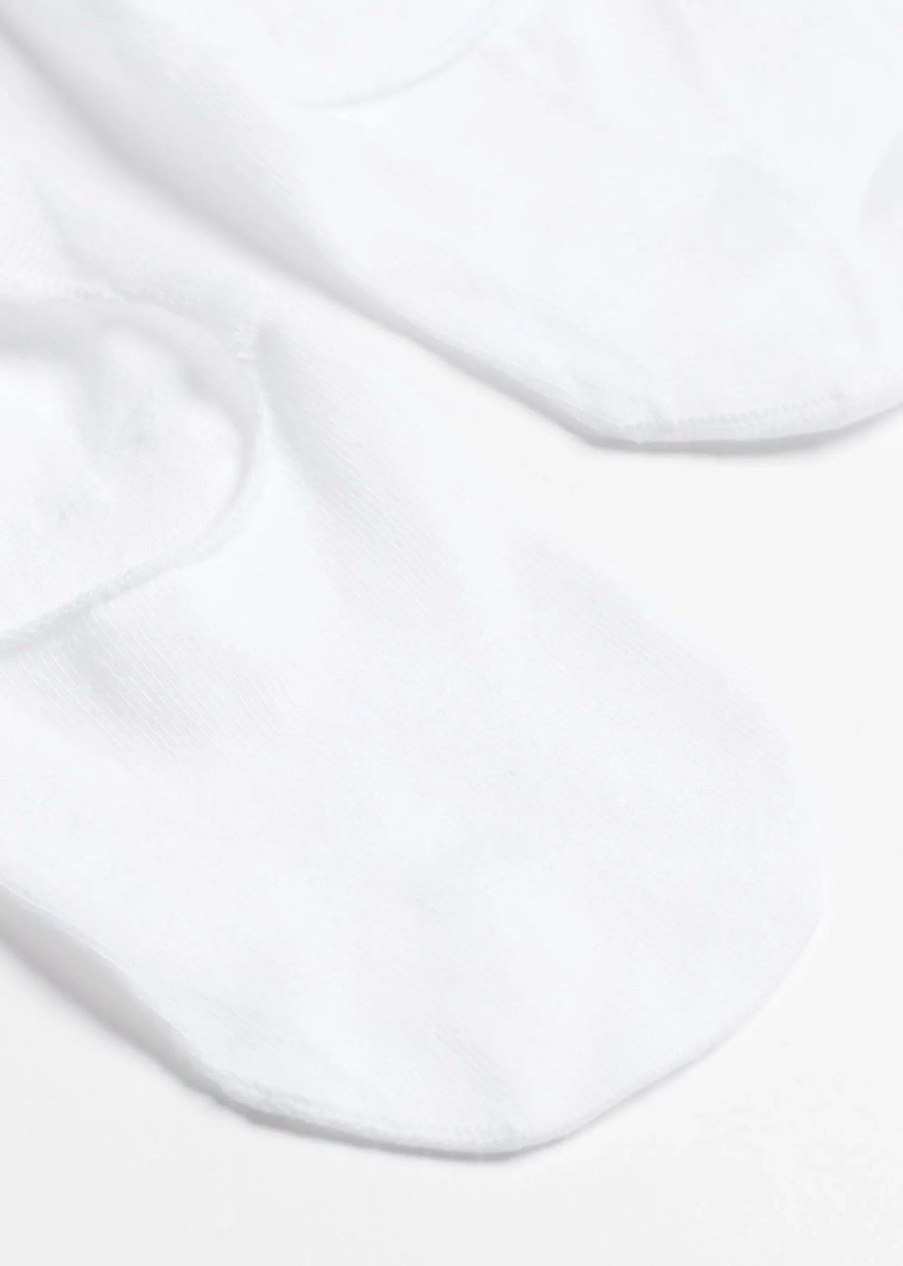 Invisible^Calzedonia Unisex Cotton Invisible Socks 001 - White