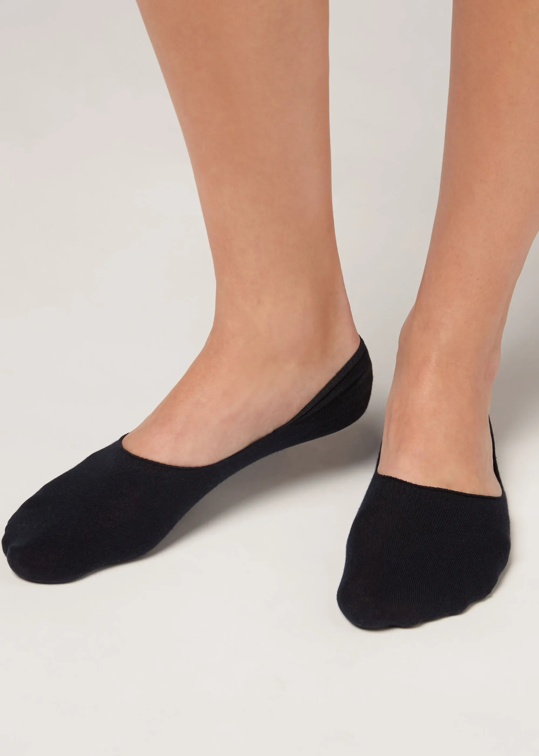 Invisible^Calzedonia Unisex Cotton Invisible Socks 016 - Blue