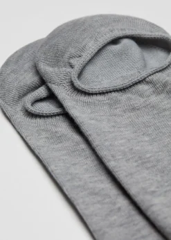 No-Show^Calzedonia Unisex Cotton Pop Socks 031 - Grey Blend