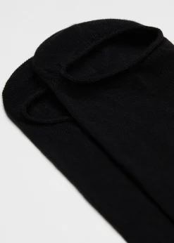 No-Show^Calzedonia Unisex Cotton Pop Socks 019 - Black