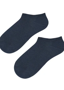No-Show^Calzedonia Unisex Cotton Pop Socks 120 - Blue Denim