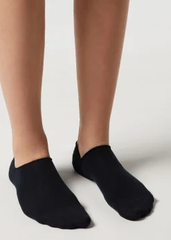 No-Show^Calzedonia Unisex Cotton Pop Socks 016 - Blue
