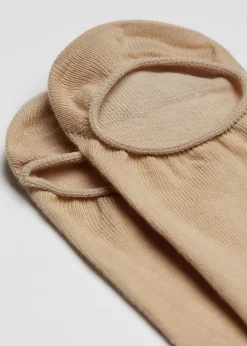 No-Show^Calzedonia Unisex Cotton Pop Socks 412 - Sand-Colored Beige