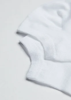 No-Show^Calzedonia Unisex Cotton Pop Socks 001 - White