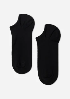 No-Show^Calzedonia Unisex Cotton Pop Socks 019 - Black