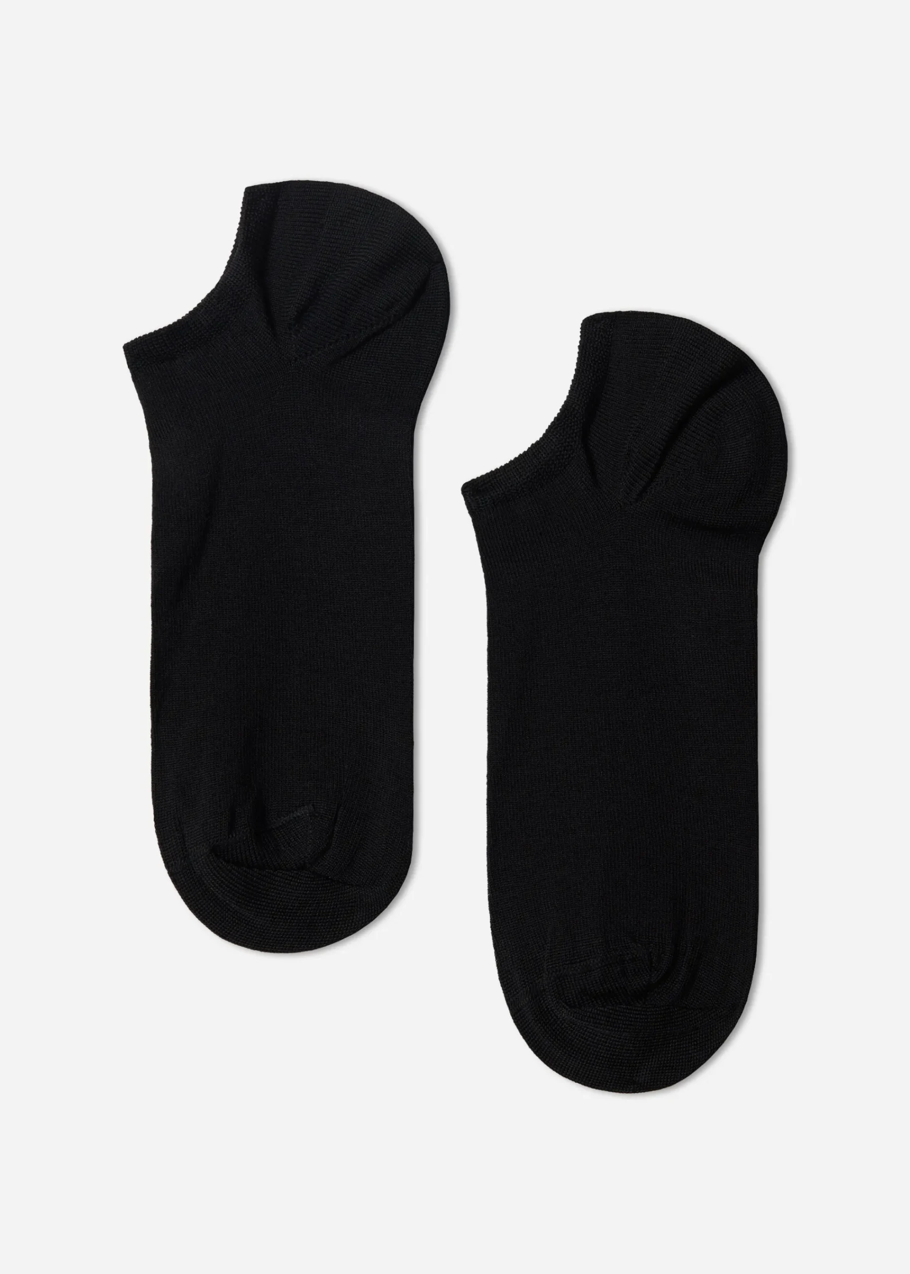 No-Show^Calzedonia Unisex Cotton Pop Socks 019 - Black
