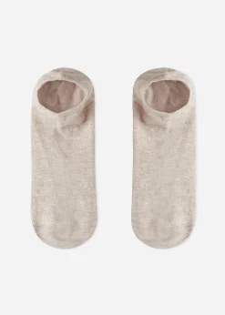 No-Show^Calzedonia Unisex Linen And Viscose No-Show Socks 9199 - Natural