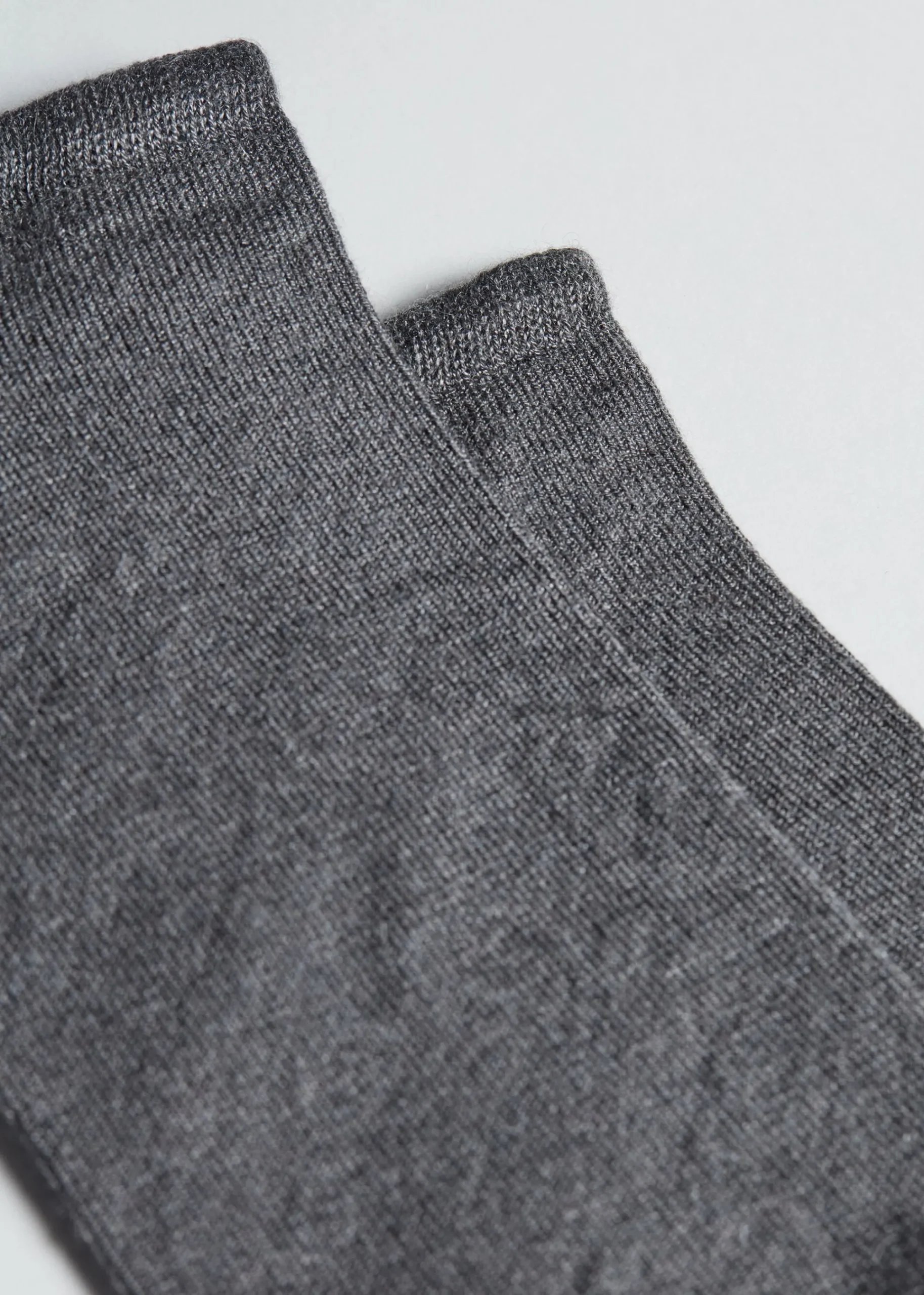 No-Show^Calzedonia Unisex No-Show Socks With Cashmere 042 - Mid Grey Blend
