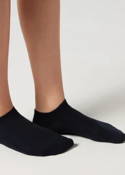 No-Show^Calzedonia Unisex No-Show Socks With Cashmere 016 - Blue