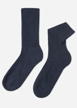 Long Socks^Calzedonia Unisex Sport Socks 767 - Dark Denim Blue