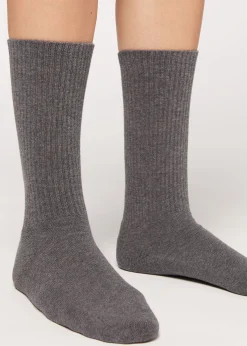 Long Socks^Calzedonia Unisex Sport Socks 042 - Mid Grey Blend
