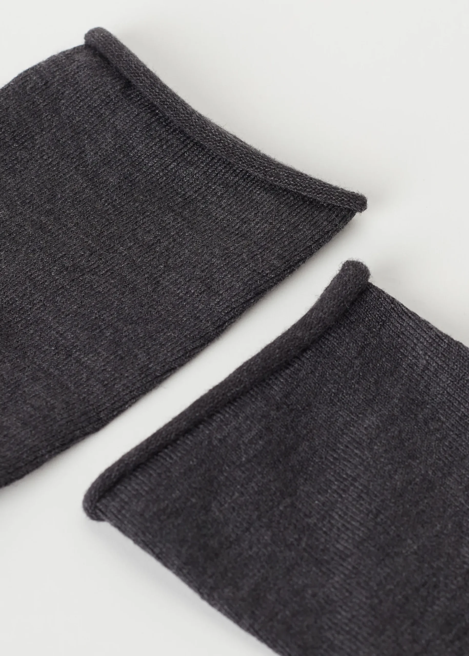 Short Socks^Calzedonia Wool And Cotton Short Socks 711 - Charcoal Grey Blend