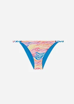 Bikini^Calzedonia Zebra Pattern Bikini Bottoms Malaga 695C - Rainbow Zebra